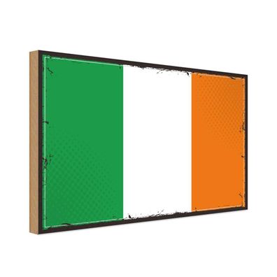 vianmo Holzschild Holzbild 20x30 cm Irland Fahne Flagge