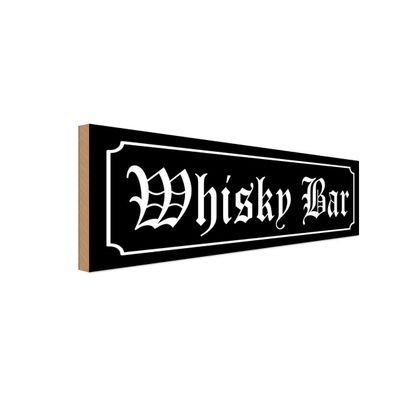 vianmo Holzschild 27x10 cm Essen Trinken Whisky Bar Alkohol Kneipe