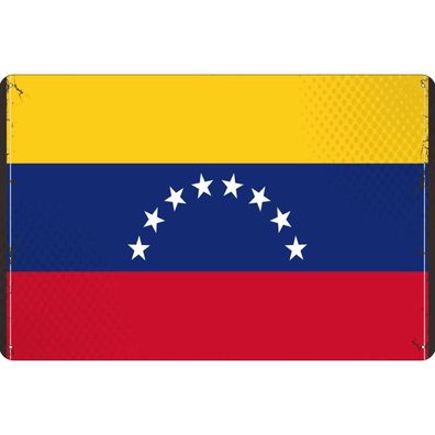 vianmo Blechschild Wandschild 30x40 cm Venezuela Fahne Flagge