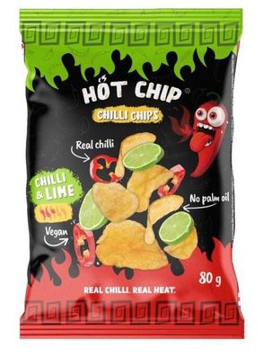 Hot Chip Chilli Chips & Lime 80g