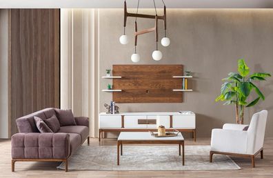 Modern Sofagarnitur 5tlg Exklusive Möbel Wohnzimmer Garnitur Couchen