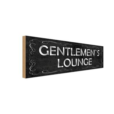 vianmo Holzschild 27x10 cm Männer Frauen Gentelmen`s Lounge Männer