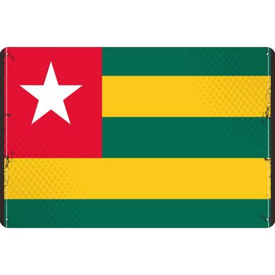 vianmo Blechschild Wandschild 30x40 cm Togo Fahne Flagge