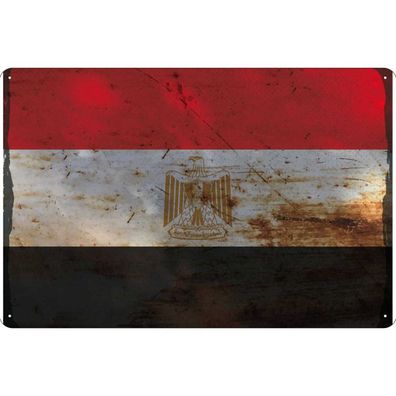vianmo Blechschild Wandschild 30x40 cm Ägypten Fahne Flagge