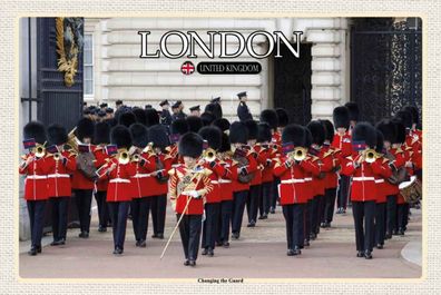 Blechschild 20x30 cm - Changingt the Guard London
