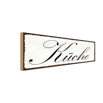 vianmo Holzschild 27x10 cm Küche Kochen Küche Wanddeko
