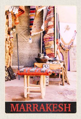 Blechschild 20x30 cm - Marrakesch Marokko Kultur