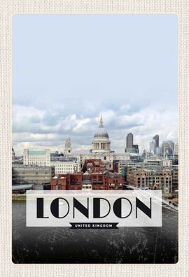 Blechschild 20x30 cm - London United Kingdom Foto Poster