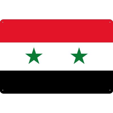 vianmo Blechschild Wandschild 30x40 cm Syrien Fahne Flagge