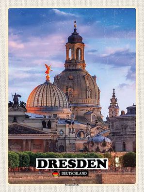 Blechschild 30x40 cm - Dresden Deutschland Frauenkirche