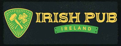 vianmo Holzschild 27x10 cm Essen Trinken Ireland Irish pub Alkohol
