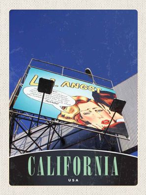 Holzschild 30x40 cm - California Amerika USA Schauspieler