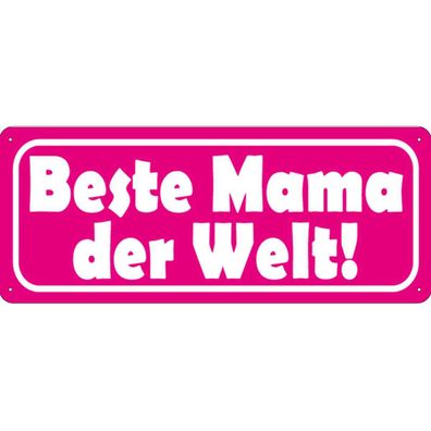 vianmo Blechschild 27x10 cm gewölbt Männer Frauen Beste Mama der Welt