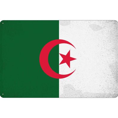 vianmo Blechschild Wandschild 20x30 cm Algerien Fahne Flagge