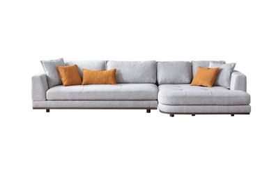 Luxus Ecksofa L - Form Modern Möbel von Wohnzimmer Grau farbe Designer