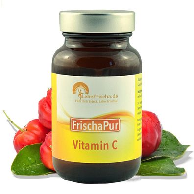 LebeFrischa natürliches Vitamin C 60 Kapseln 840mg Acerola Extrakt