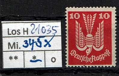 Los H21035: Deutsches Reich Mi. 345 *