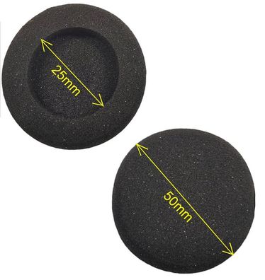 Qualität Ersatz Ohrpolster Schaumstoff Kissen Kopfhörer 50mm Durchmesser