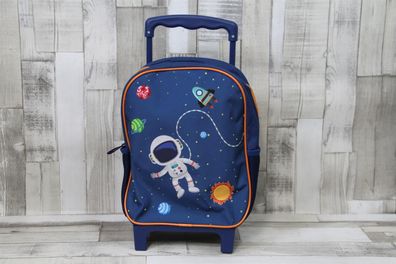 Kindertrolley Kinderrucksack Astronaut im Weltall mit Planeten Weltraum