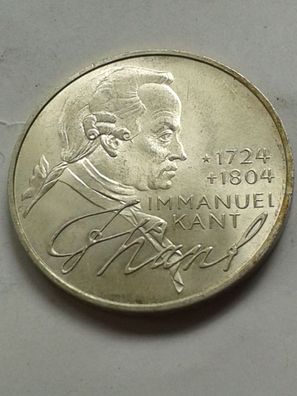 5 Mark 1974 Kant Deutschland Silber Immanuel Kant bfr-st 5 DM 1974 Silber
