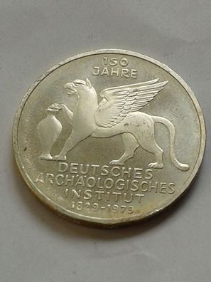 5 Mark 1979 Archäologisches Institut bankfrisch-st, 5 DM 1979 Silber