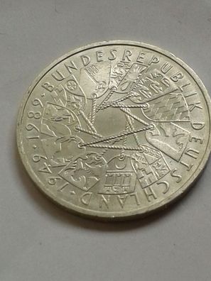 10 Mark 1989 40 Jahre Bundesrepublik Deutschland 15,5g 625er Silber, bfr-st