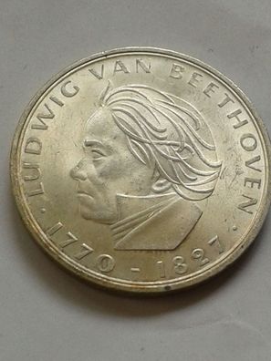 5 Mark 1970 Beethoven Deutschland Silber Beethoven stempelglanz-bankfrisch