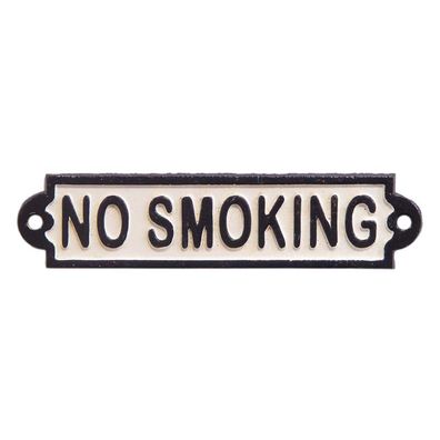 vianmo Gusseisen Schild - No Smoking