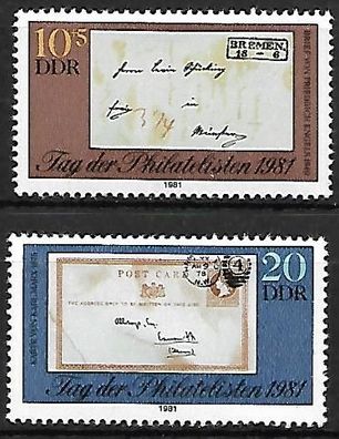 DDR postfrisch Michel-Nummer 2646-2647