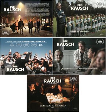 Der Rausch - 5 Original Kino-Aushangfotos - Mads Mikkelsen - Filmposter