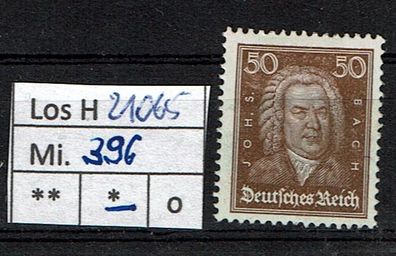 Los H21065: Deutsches Reich Mi. 396 *