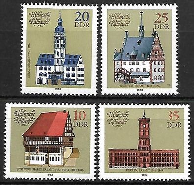 DDR postfrisch Michel-Nummer 2775-2778