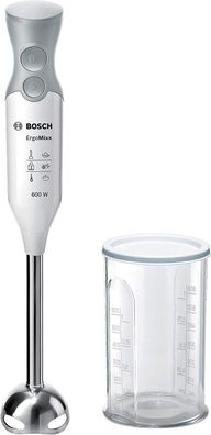 Bosch Stabmixer ErgoMixx MSM66110, Edelstahl-Mixfuß, Mix- und Messbecher, 2 Geschw...