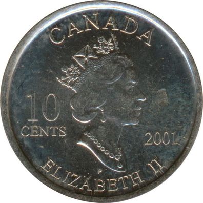 Kanada 10 Cents 2001 P Jahr der Freiwilligen*