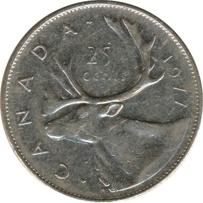Kanada 25 Cents 1977 Elizabeth II*