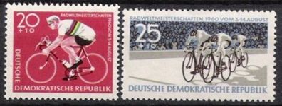 DDR Nr.779/80 * * WM im Radfahren 1960, postfrisch