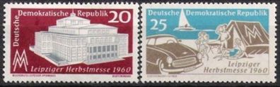 DDR Nr.781/82 * * Herbstmesse 1960, postfrisch