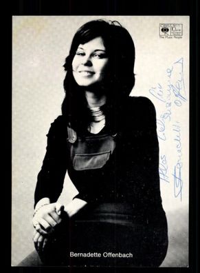 Bernadette Offenbach Autogrammkarte Original Signiert # BC 207397