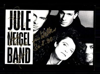 Julia Neigel Band Autogrammkarte Original Signiert # BC 207525