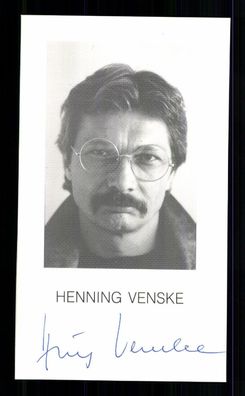 Henning Venske Autogrammkarte Original Signiert # BC G 39259