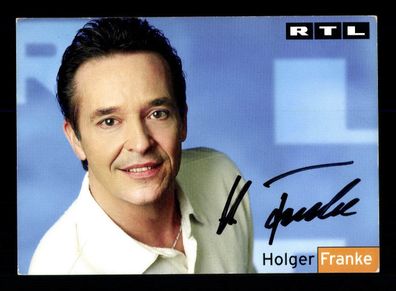 Holger Franke RTL Autogrammkarte Original Signiert # BC 86841