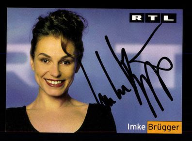 Imke Brügger RTL Autogrammkarte Original Signiert # BC 86855