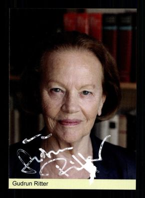 Gudrun Ritter Autogrammkarte Original Signiert # BC 207716