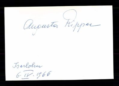 Augusta Ripper Original Signiert # BC 208280