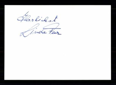 Linda Feer u.a. Hotel Sacher Original Signiert # BC 208284