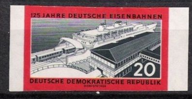 DDR Nr.805 B * * 125 Jahre Eisenbahn 1960, postfrisch