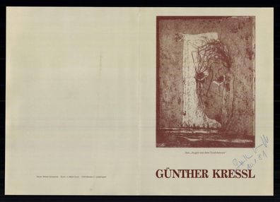 Günther Kressl Maler Autogrammkarte Original Signiert # BC G 39345