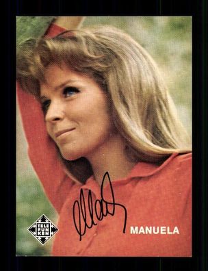 Manuela Telefunken Autogrammkarte Druck Signiert # BC 207550