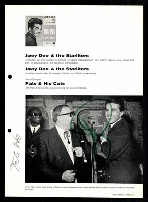 Joey Deey und Fats Otto Ortwein Original Signiert # BC G 39391