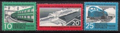 DDR Nr.804/06 * * 125 Jahre Eisenbahn 1960, postfrisch
